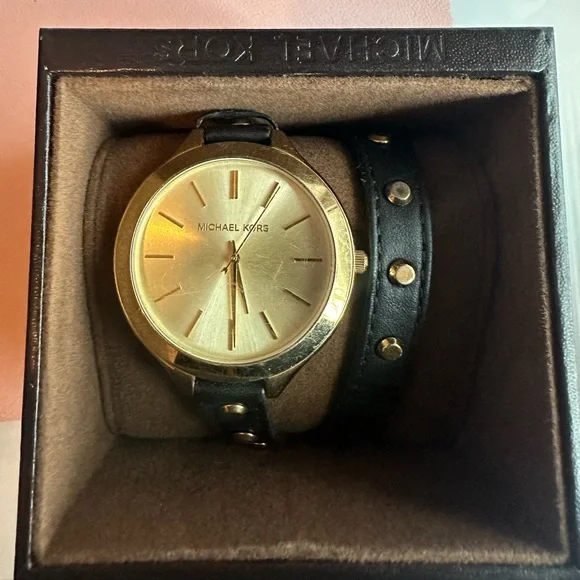 Michael Kors wraparound brown and gold leather watch Michael Kors | Accessories | Michael Kors Wrap Around Watch  main image 3